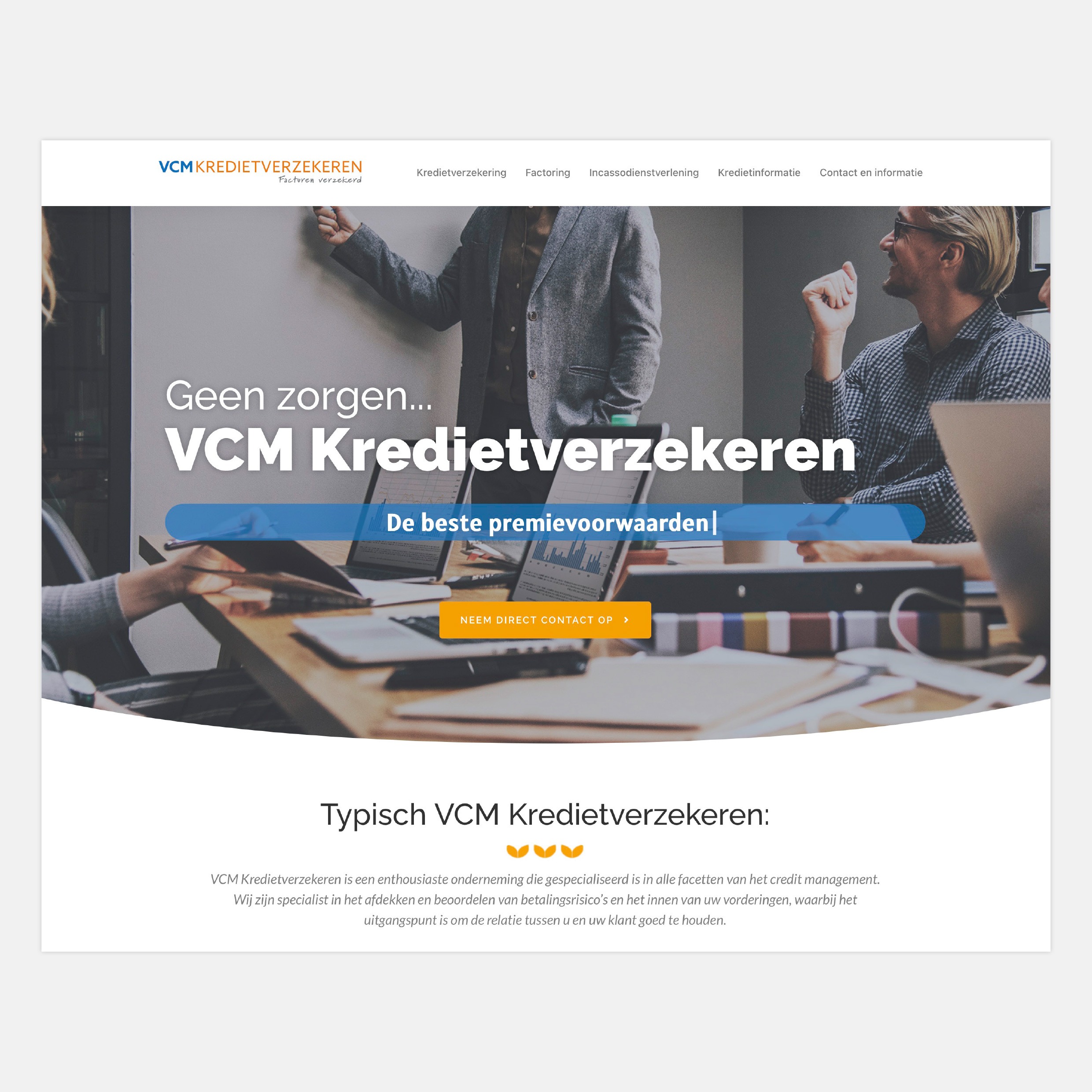 VCM Kredietverzekeren – website